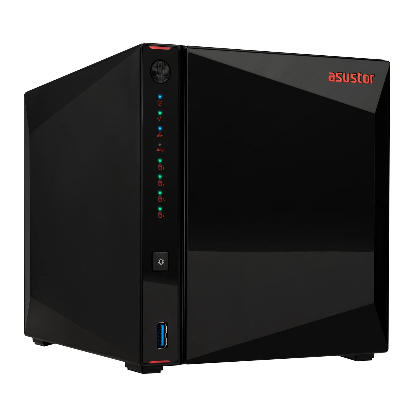 Asustor 9.06 x 6.85 x 6.69 inches AS5404T 4-Bay NAS Network Attached Storage