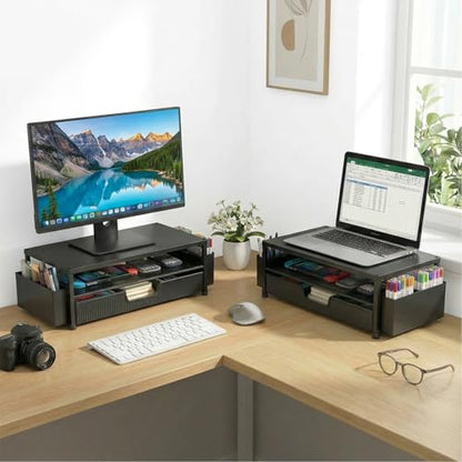 ECOLOVI 2-Tier Monitor Stand EC-MS1 Ergonomic Black
