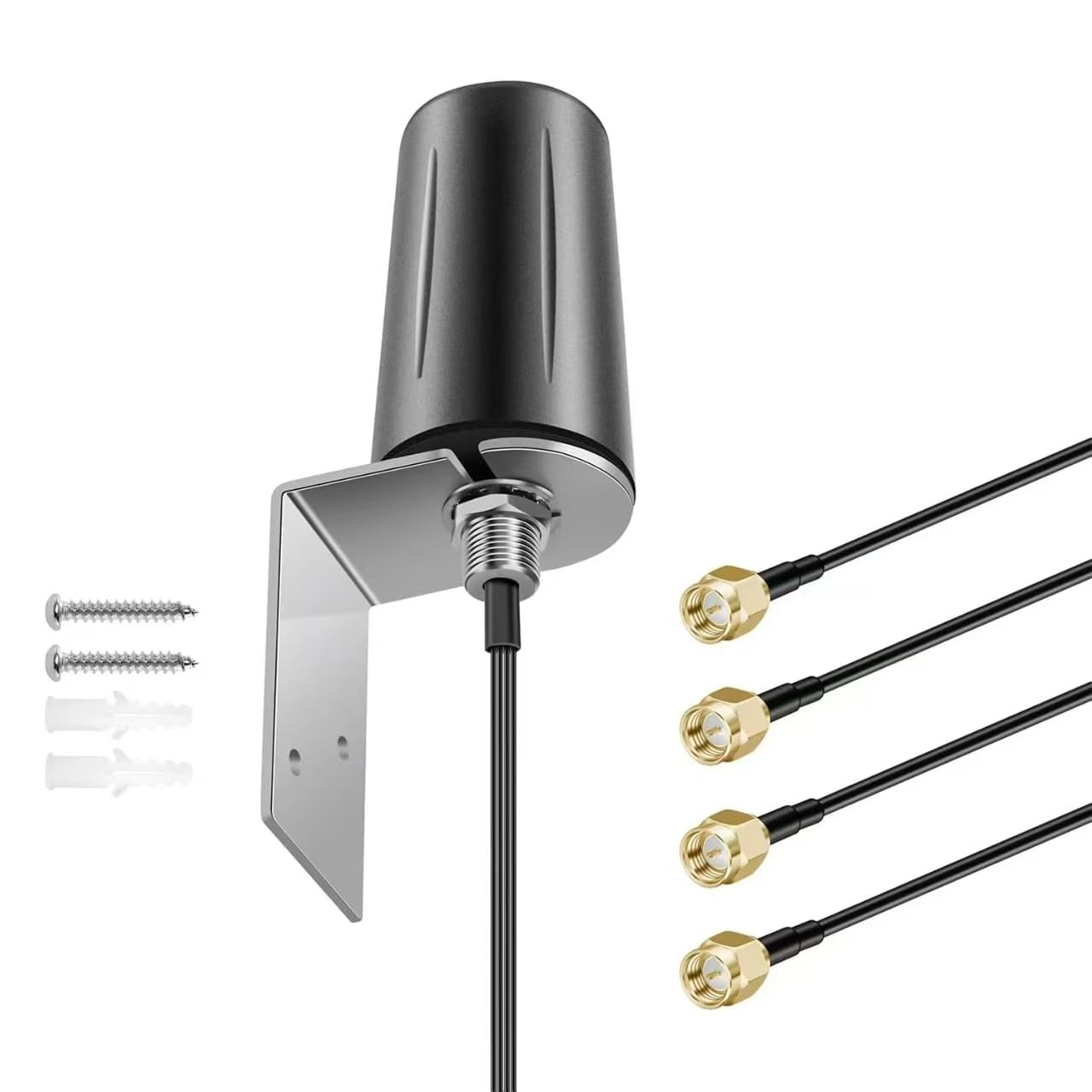 Slinkdsco 4x4 MIMO Omnidirectional 698-6000MHz Antenna 5dBi 50 Ohm Computer Networking Antenna