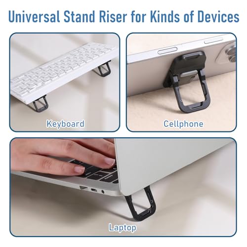 Bewudy 2 Pcs 588668_2_JzCx0NJdb Adjustable Keyboard Stand for Most Keyboards Tripod Tabletop Black