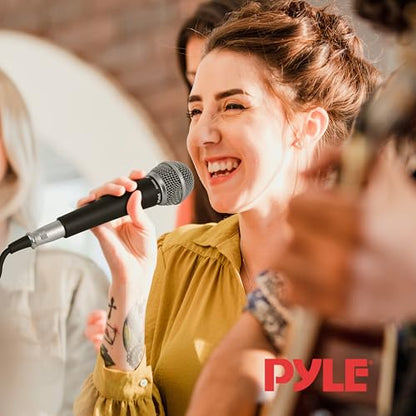 Pyle Handheld Microphone PDMIC58 Dynamic Moving Coil Cardioid Unidirectional, XLR Audio Cable Included