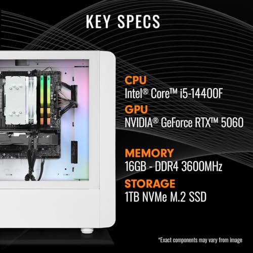 Thermaltake Quartz i1460 S2QT-B760-560-LCS Intel Core i5-14400F 1920x1080 Air Cooler Tower PC