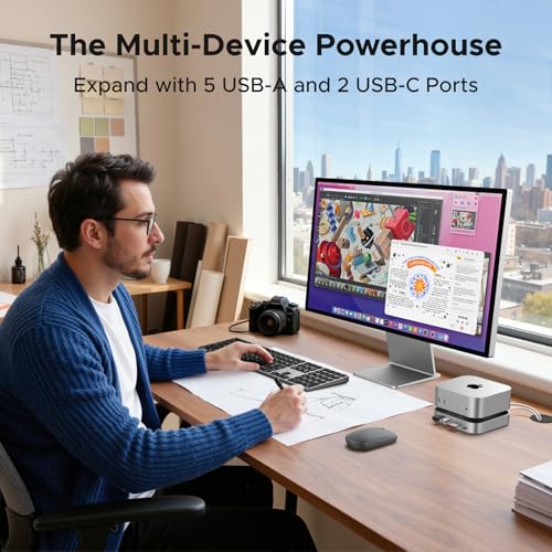 UGREEN 11-Port USB Hub with 10Gbps Transfer, SD Card Reader, for Mac Mini M4