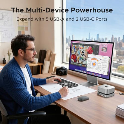 UGREEN 11-Port USB Hub with 10Gbps Transfer, SD Card Reader, for Mac Mini M4
