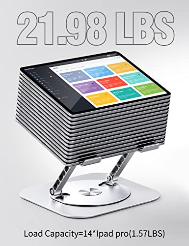 AOEVI Adjustable Computer Stand Tower Tabletop Aluminum Compatible with 10-16 inch Laptops