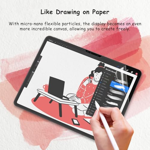 BERSEM 2-Pack PET Film Screen Protector for iPad Air 11 & iPad 11th/10th Generation (10.9 Inch, Anti-Glare, Matte Finish)