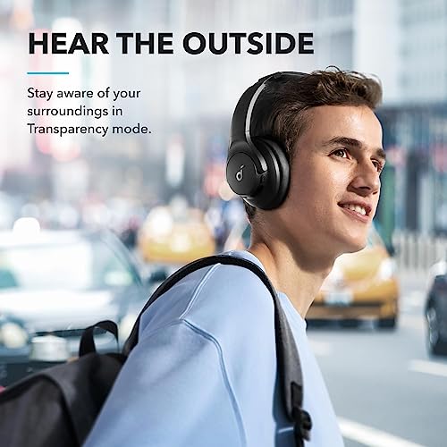 Soundcore A3004 Q20i Over-Ear Bluetooth Headphones, Active Noise Cancelling, 40mW, 20Hz-20kHz Frequency Response, Lightweight Design, Wireless Connectivity, Black