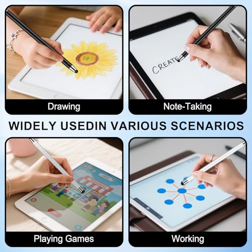 SLKIJDHFB 10 Pack Stylus Pen GOOD1 Universal Compatibility Touch Screen Pens 2-in-1 with Dual Rubber Tips
