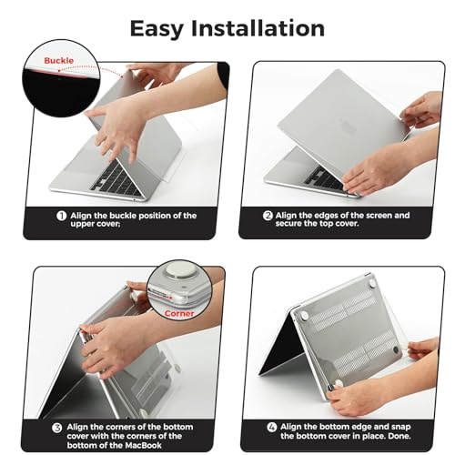 EooCoo MacBook Air 13.6 inch A3449 A3240 A3113 A2681 Polycarbonate Hard Case