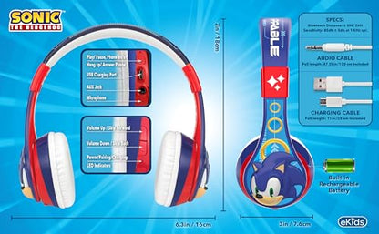 eKids 1.0 Count SO-B52 On-Ear Headphones Blue