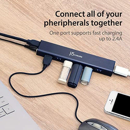 j5create 7-Port Powered USB 3.0 Hub Model JUH377
