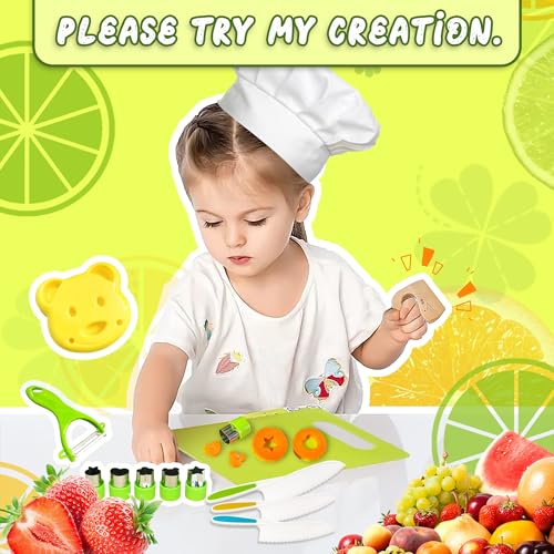 ZDCZ Child-Size ZDCZ KIDS KITCHEN SET 20 PCS Kitchen Set - Safe Cooking Tools for Ages 48-144 Months