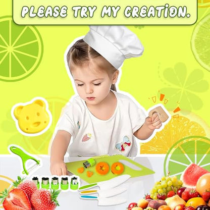 ZDCZ Child-Size ZDCZ KIDS KITCHEN SET 20 PCS Kitchen Set - Safe Cooking Tools for Ages 48-144 Months