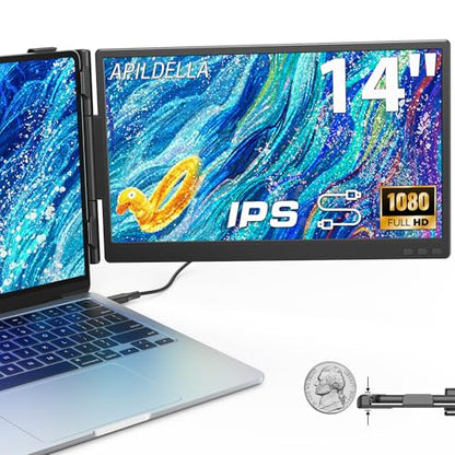 APILDELLA 14 Inches A4 1920x1080 60Hz IPS LCD Monitor