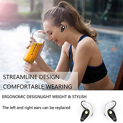 Kendir K1 Bluetooth Headset V5.0 In-Ear Ear Hook Black Handsfree Earbud
