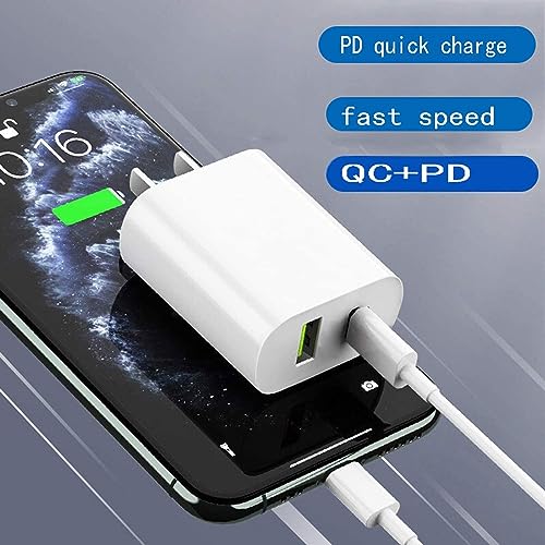 DENGWENQIANG 20W Dual Port USB Type A and USB Type C Wall Charger OFS-391