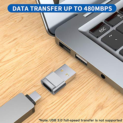 QianLink USB C Female to USB A Male Adapter 4 Count