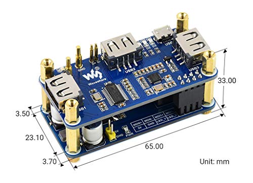 Coolwell PoE Ethernet/USB HUB HAT with 5 Ports Model 404f1464-cf7f-4ed0-b261-191864b21d8b