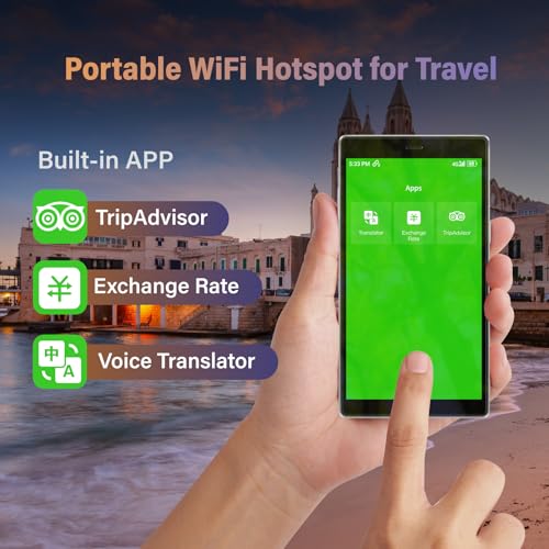 GlocalMe G4 Pro 4G LTE Mobile Hotspot Dual-Band 1.1GB Data Android 8.1