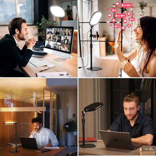 LitONES 7" Desk Video Conference Light LitONES616 3000K-6500K 10-Level Brightness