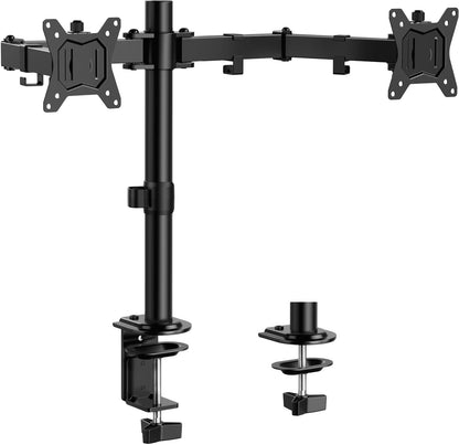 ErGear Dual Monitor Stand 13-32 Inches EGCM1 VESA Mount Adjustable Height Black