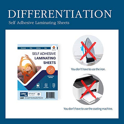 VIOLETTO 9 x 12 Inches LA20 20-Pack 4mil Clear Laminating Sheets