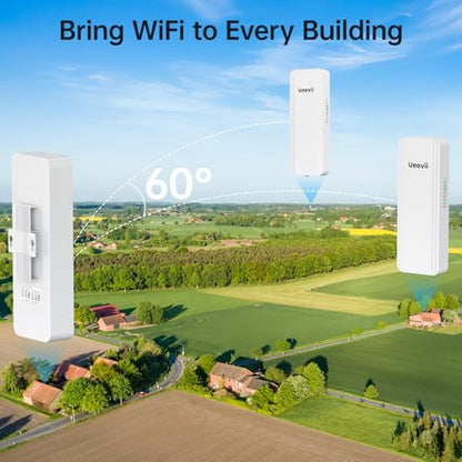UeeVii 2.4G 5.8G CPE5824 Kit 1000Mbps Dual-Band Wireless Bridge