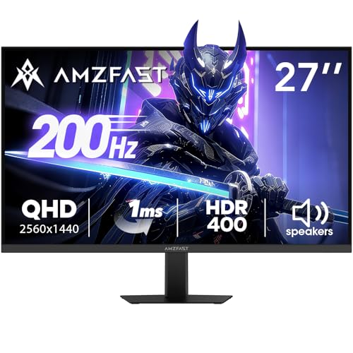 Amzfast 27 Inch AMZG27F5Q QHD (2560 x 1440) 200 Hz IPS Monitor