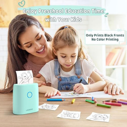 JADENS 2inch JD21 Monochrome Thermal Sticker Printer with Bluetooth Connectivity