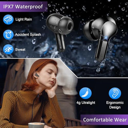Rinsmola Wireless Earbuds G21 Pro In-Ear Headphones Bluetooth 5.4 48Hrs Playtime