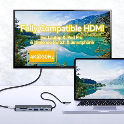 Luonanava USB C Hub 7 Ports 4K HDMI 5Gbps USB 3.0 DE-HDMI-005
