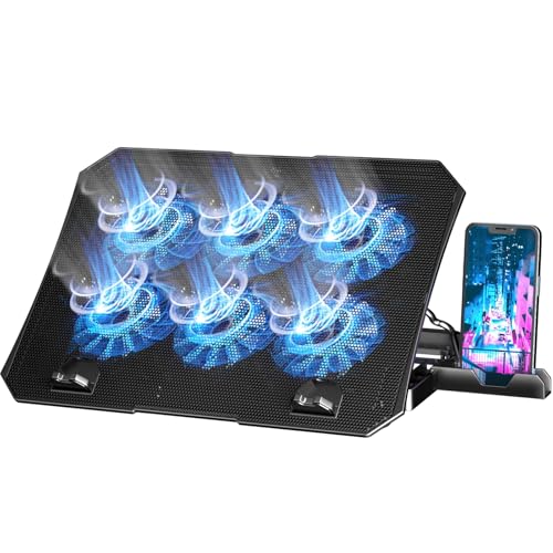 AICHESON 14.56" x 10.43" x 1.26" Laptop Cooling Pad S036-BLK