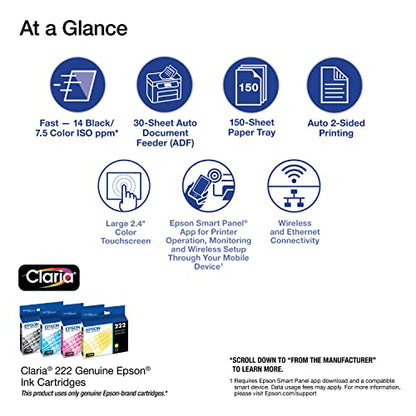 Epson Workforce WF-2960 Inkjet All-in-One Printer 4800x1200 DPI