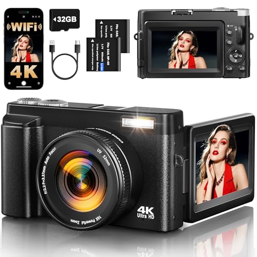 XNSIAKXA 3-Inch DC101 64 MP 2160p Compact Digital Camera