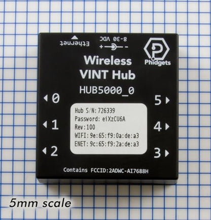 Phidgets HUB0001_0 Ethernet, Wi-Fi Linux VINT Hub
