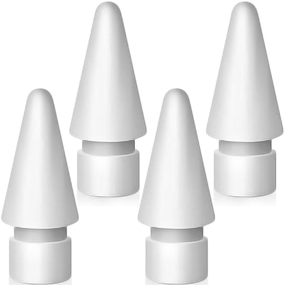 SIXFU 4 Pack Apple Pencil Compatible Tips Plastic White