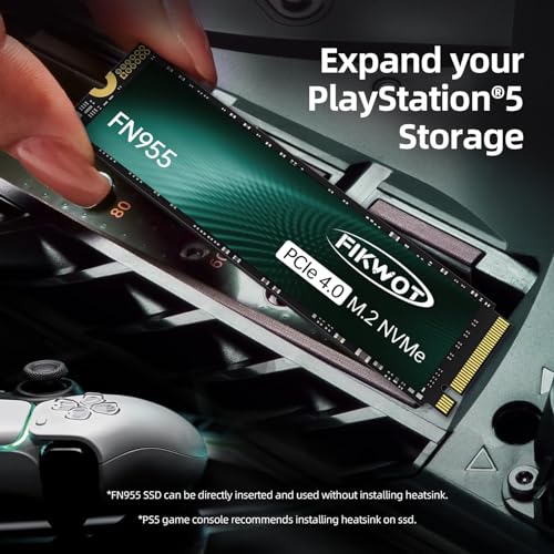 Fikwot 1TB FN955 NVMe SSD PCIe 4.0 M.2 2280 Internal Solid State Drive