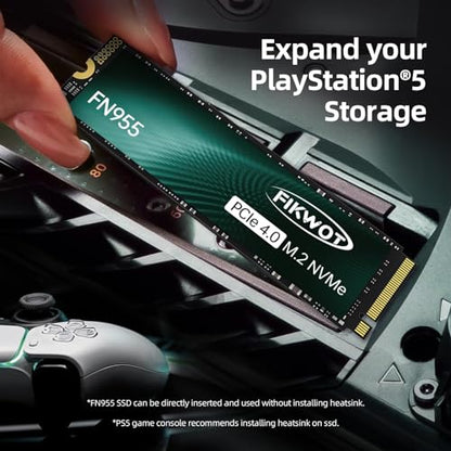 Fikwot 1TB FN955 NVMe SSD PCIe 4.0 M.2 2280 Internal Solid State Drive