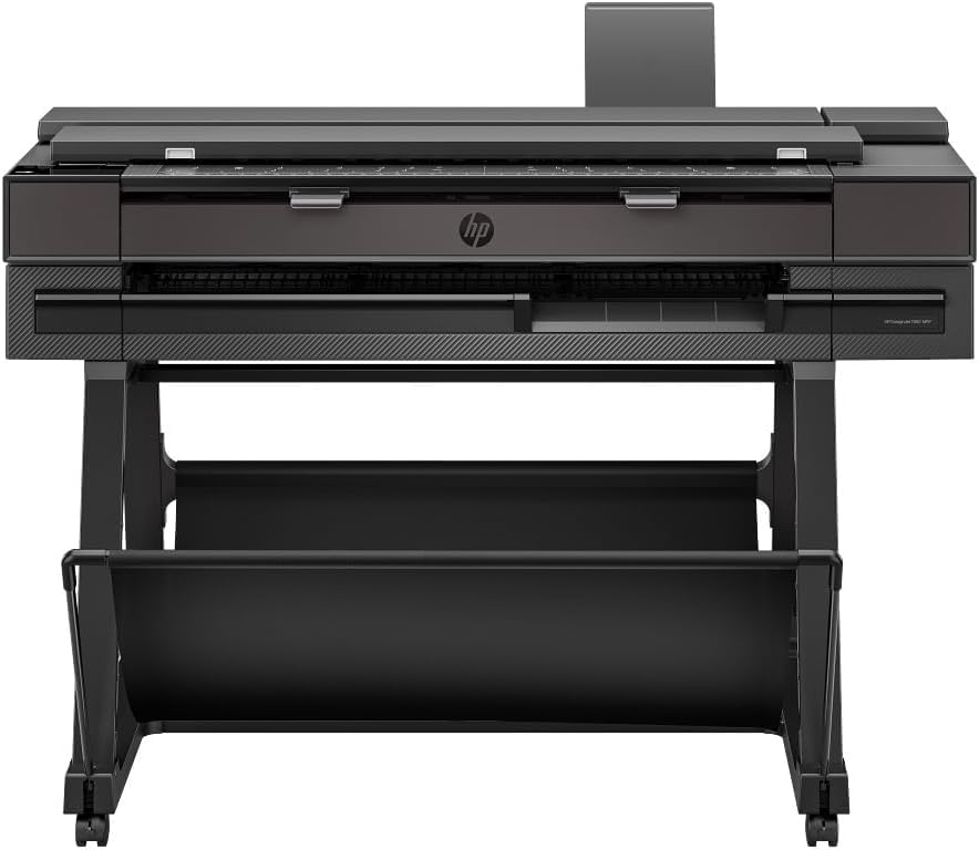 HP 36-in DesignJet T850 Inkjet Plotter Printer, 30 ppm Color, Touch Screen, Wireless, 210 x 965 x 702 mm