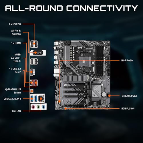 GIGABYTE B550 EAGLE WIFI6 ATX Motherboard, AMD AM4, Supports Ryzen 5000/4000/3000, DDR4, PCIe 4.0