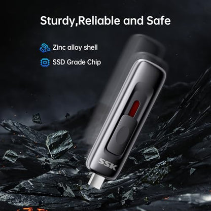 SSK 128GB SD304 USB 3.2 External Solid State Drive