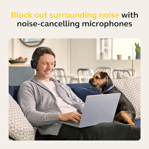 Jabra Evolve2 65 Flex 26699-999-999-01 Wireless Over-Ear Headset with Noise Cancellation and Bluetooth 5.2 Technology