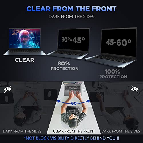 Magicmoon 15.6" Privacy Filter 1920x1080 16:9 Glossy/Matte