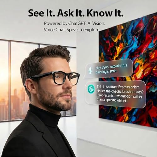 EarlySincere 32GB Smart Glasses 4K 290 mAh Lithium Ion Wearable Computer
