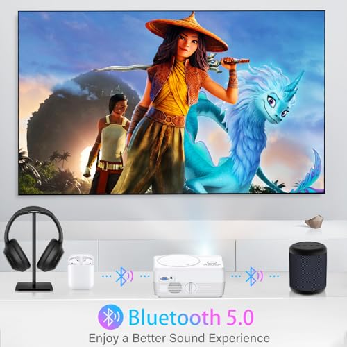 Dxyiitoo 9.25" x 6.5" x 3.75" 201/201S 1920 x 1080 12000 Lumen LCD LED Portable Projector