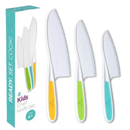 Tovla 3-Piece A21 Kid Safe Knife Set for Cooking