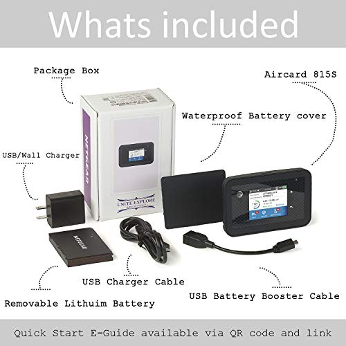 NETGEAR Unite Explore AC815S | Mobile WiFi Hotspot Cat.9 4G LTE | Up to 450Mbps Download Speed | Connect Up to 15 Devices | 18 Hours of Use Per Charge