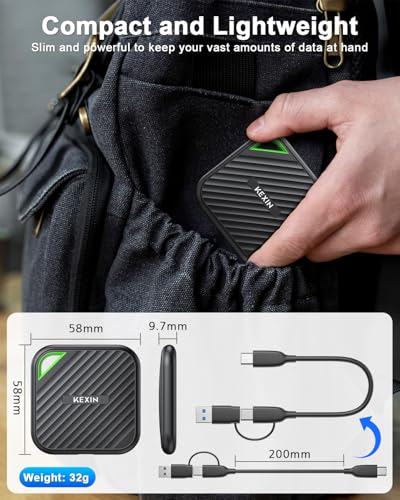 KEXIN 512GB X6Max-BG-512G-KX 2000MB/s 1800MB/s USB-C Solid State Drive