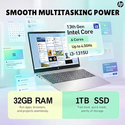HP 15.6 inch Laptop, Model Number hp 15.6 1315, 1366 x 768 Pixels, LED, Clamshell