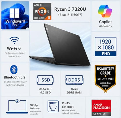 Lenovo 15.6" V15 1080p 4.1GHz Clamshell Business Laptop